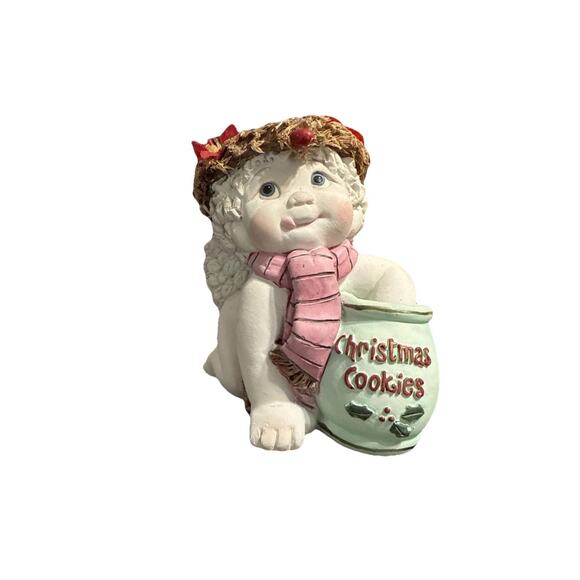 Dreamsicles Christmas Angel Figurine Cookie Jar 2002 Enesco 3" Collectible - Picture 2 of 9
